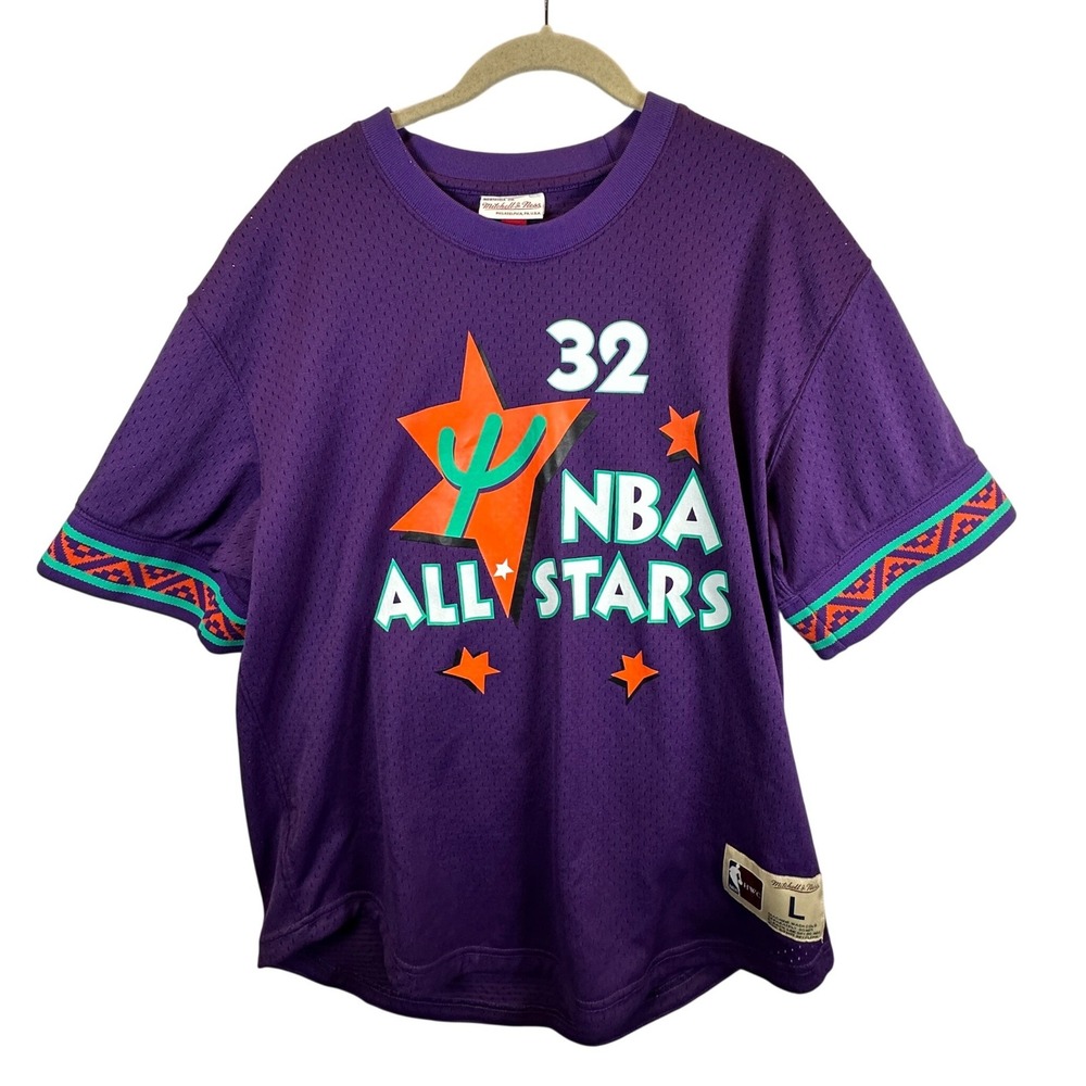 Mitchell & Ness NBA All Stars 1995 Shaquille O'Neal #32 Jersey Purple Large